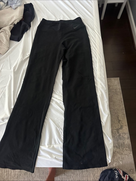 Nike Pants - Nike Black Dri-FIT Athletic Bottoms with Swoosh yoga pants